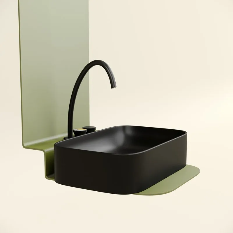 Раковина Ceramicanova Element CN6053MB черная матовая Sancos — официальный сайт
