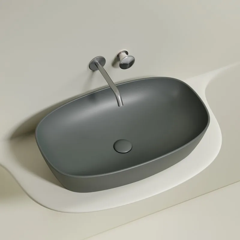 Раковина Ceramicanova Element CN6049MH антрацит матовая Sancos — официальный сайт
