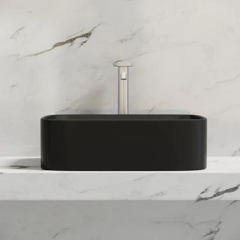 Раковина Ceramicanova Element CN6052MB черная матовая Sancos — официальный сайт