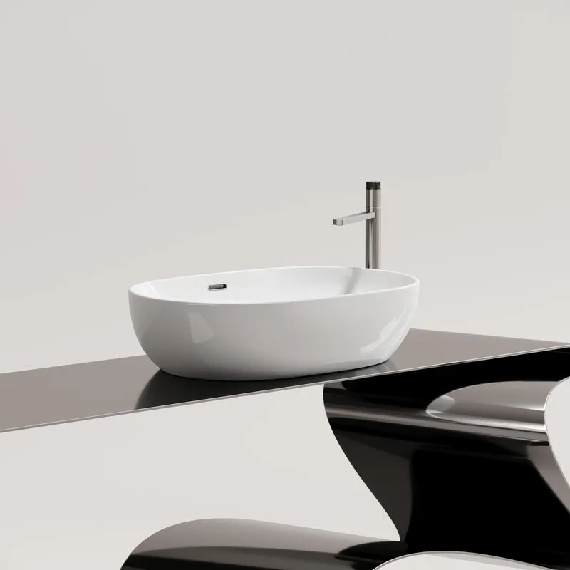 Раковина Ceramicanova Element CN6064 белая глянцевая Sancos — официальный сайт