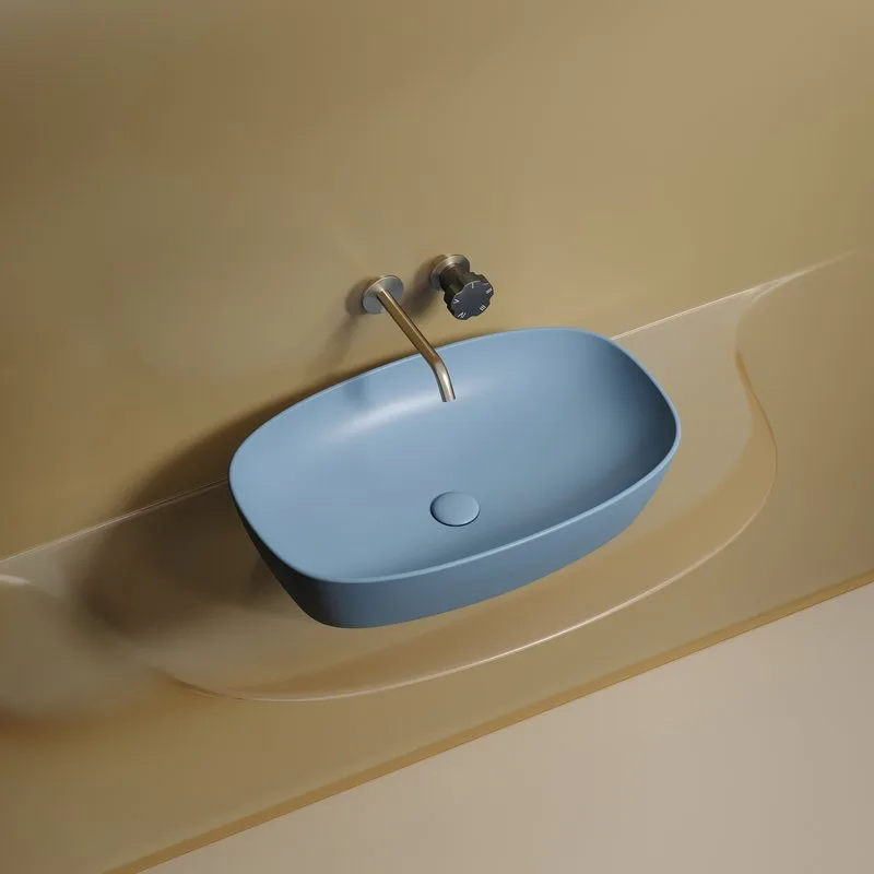 Раковина Ceramicanova Element CN6049ML голубая матовая Sancos — официальный сайт