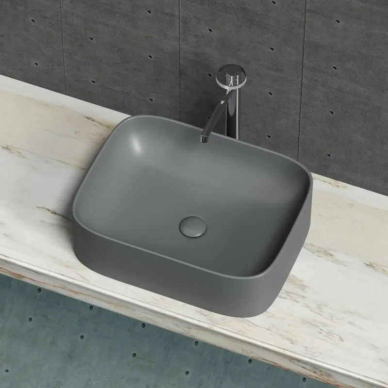Раковина Ceramicanova Element CN6052MDH темный антрацит матовая Sancos — официальный сайт