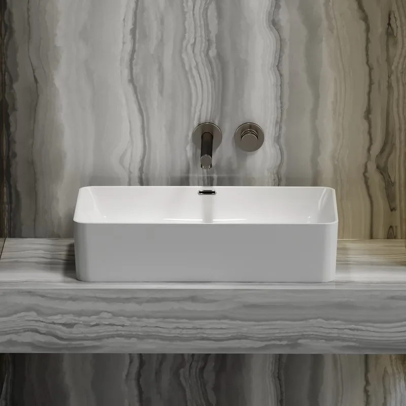 Раковина Ceramicanova Element CN6065 белая глянцевая Sancos — официальный сайт