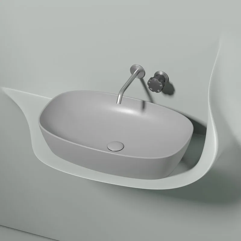 Раковина Ceramicanova Element CN6049MSG серая матовая Sancos — официальный сайт