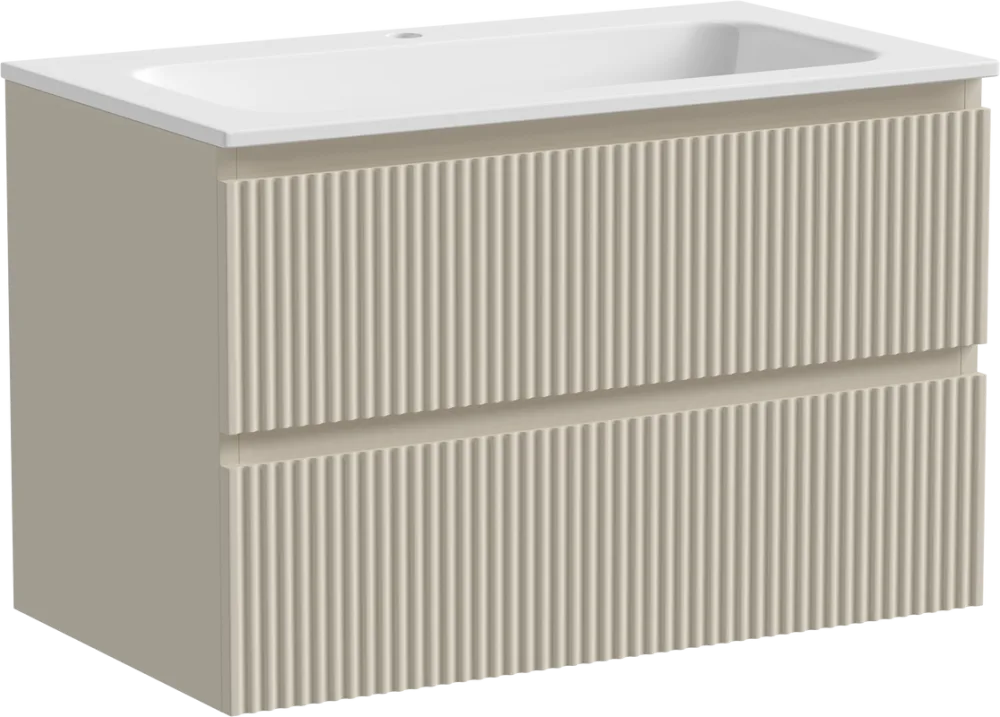 Тумба с раковиной Sancos Snob R 80 см, beige soft Sancos — официальный сайт