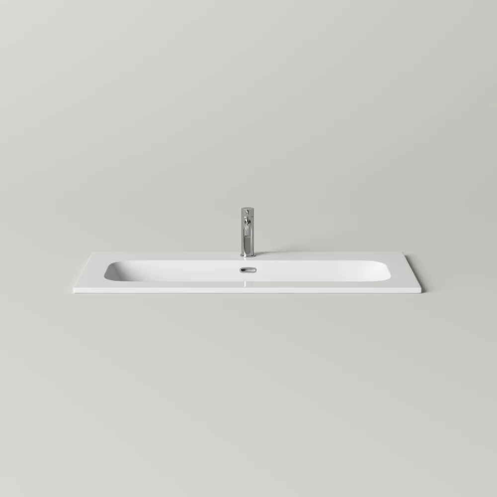 Мебельная раковина Ceramicanova Lucia с отверстием под смеситель 101 CN6097 белый Sancos — официальный сайт