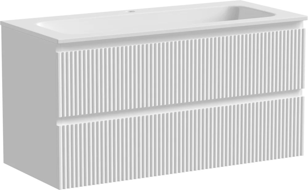 Тумба с раковиной Sancos Snob R 100 см, bianco Sancos — официальный сайт