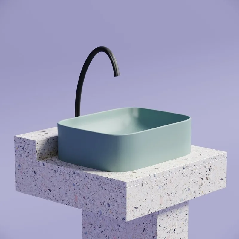 Раковина Ceramicanova Element CN6052MLG зеленая матовая Sancos — официальный сайт