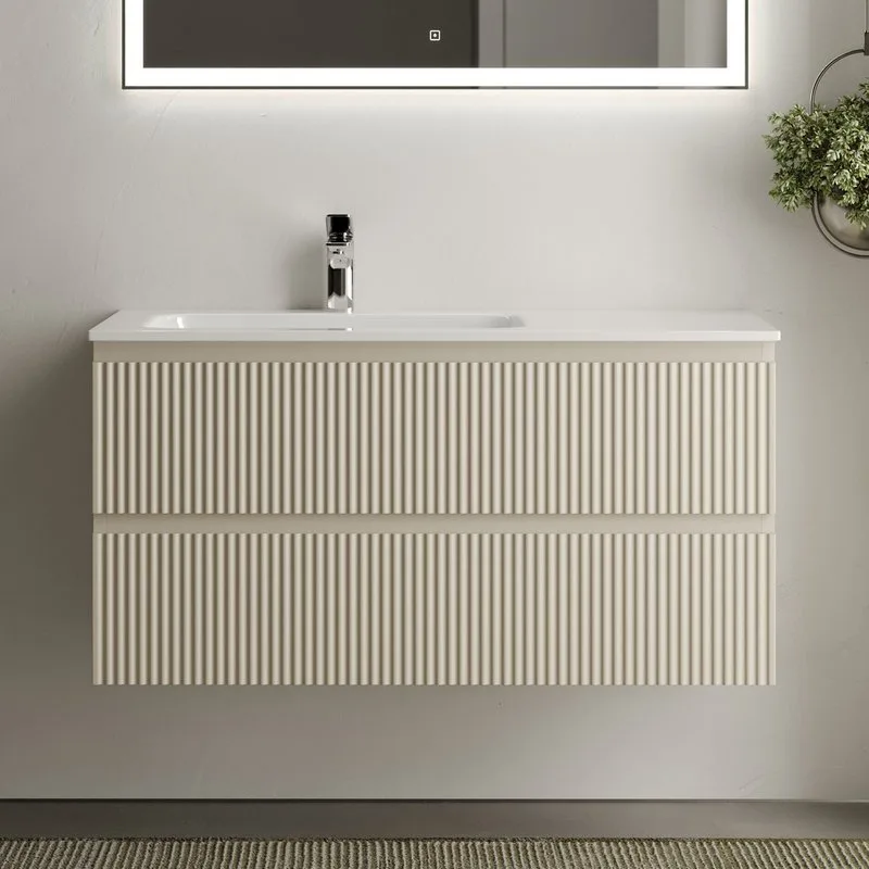 Тумба с раковиной Sancos Snob R 100 см, L, beige soft Sancos — официальный сайт