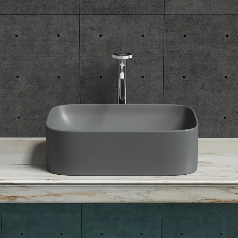 Раковина Ceramicanova Element CN6052MDH темный антрацит матовая Sancos — официальный сайт