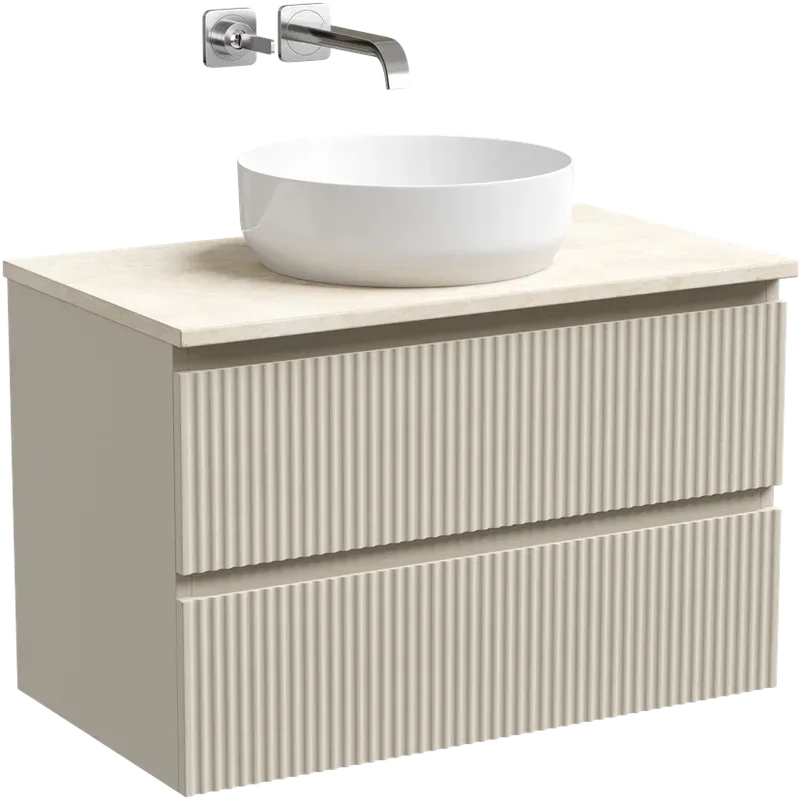 Тумба под раковину со столешницей Sancos Snob R 80 beige soft, столешница бежевая Sancos — официальный сайт