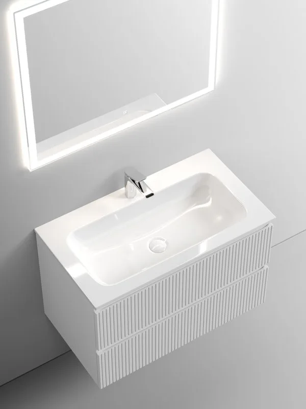 Тумба с раковиной Sancos Snob T 80 см, bianco Sancos — официальный сайт
