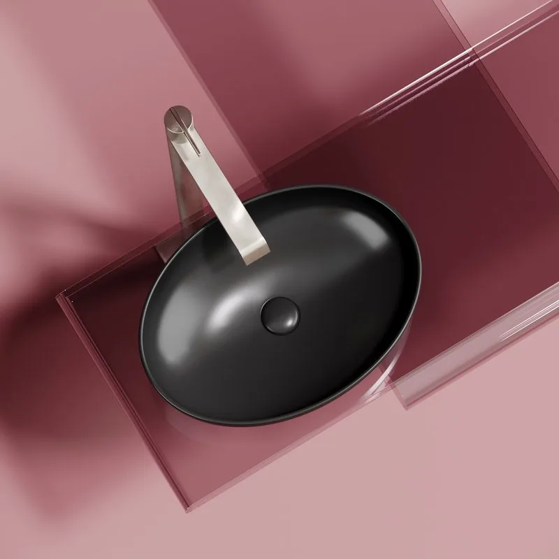 Раковина Ceramicanova Element CN6056MB черная матовая Sancos — официальный сайт