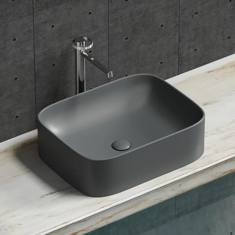 Раковина Ceramicanova Element CN6052MDH темный антрацит матовая Sancos — официальный сайт