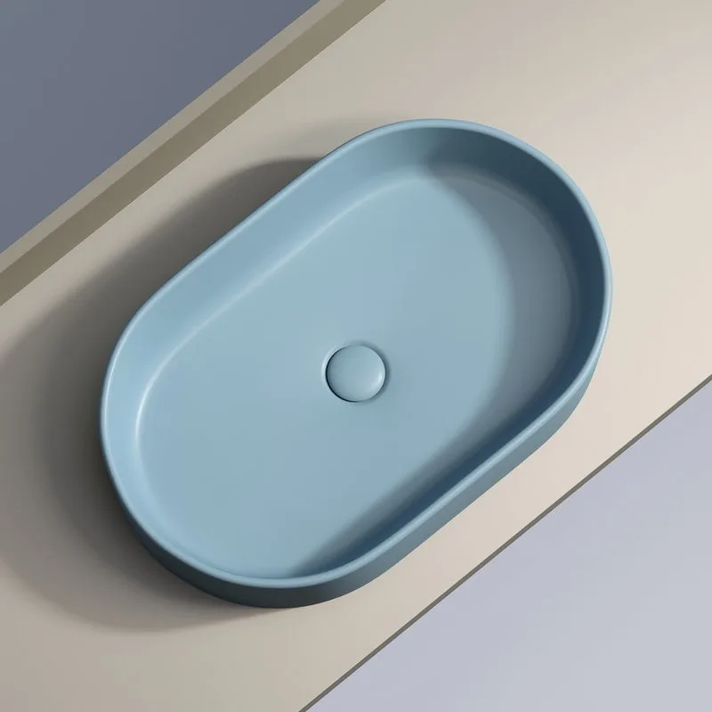 Раковина Ceramicanova Element CN6048ML голубая матовая Sancos — официальный сайт