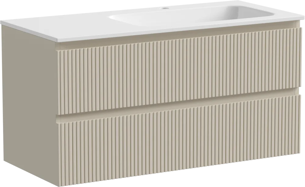 Тумба с раковиной Sancos Snob T 100 см, R, beige soft Sancos — официальный сайт