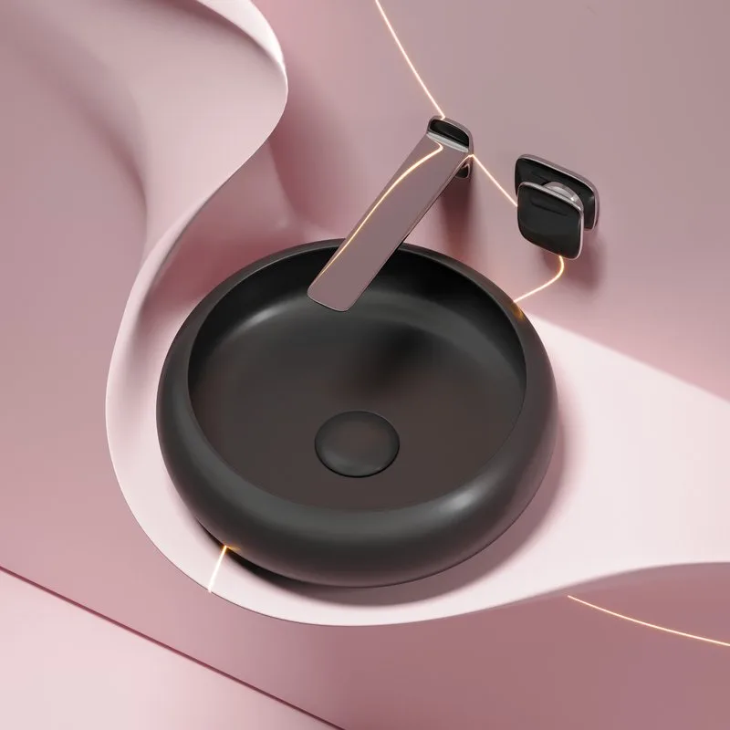 Раковина Ceramicanova Element CN6050MB черная матовая Sancos — официальный сайт