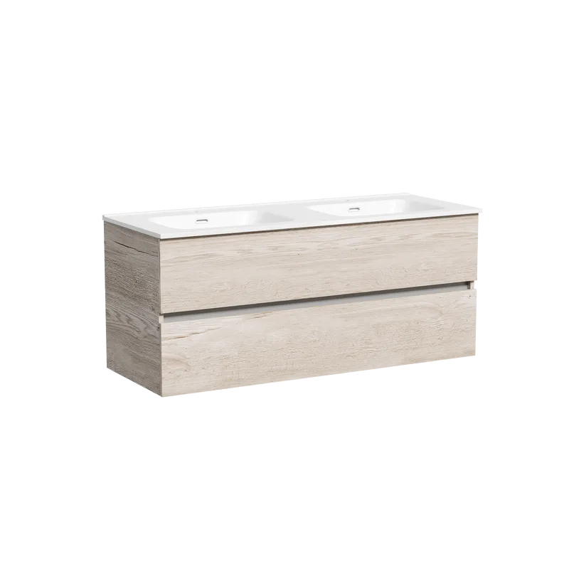 Тумба с раковиной Sancos Urban 120 см двойная, дуб галифакс натуральный Sancos — официальный сайт