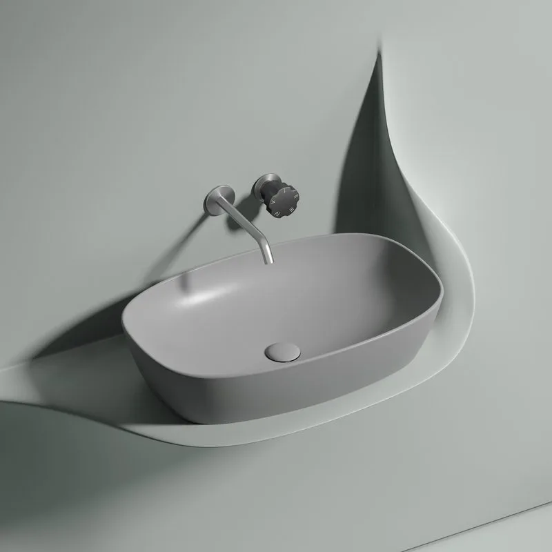 Раковина Ceramicanova Element CN6049MSG серая матовая Sancos — официальный сайт