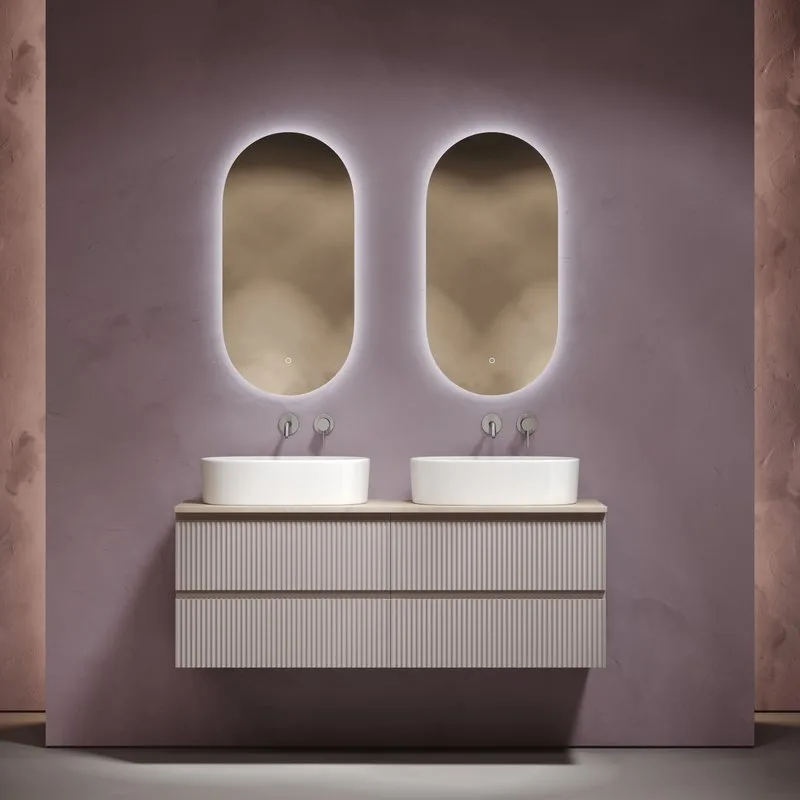 Тумба с раковиной Sancos Snob R 140 doha soft, столешница бежевая TT140A2, раковина CN6075 Sancos — официальный сайт