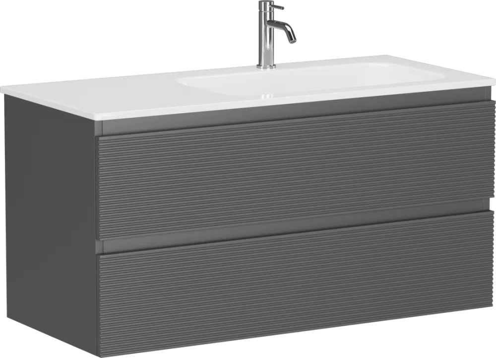 Тумба с раковиной Sancos Folk 100 R grey soft Sancos — официальный сайт