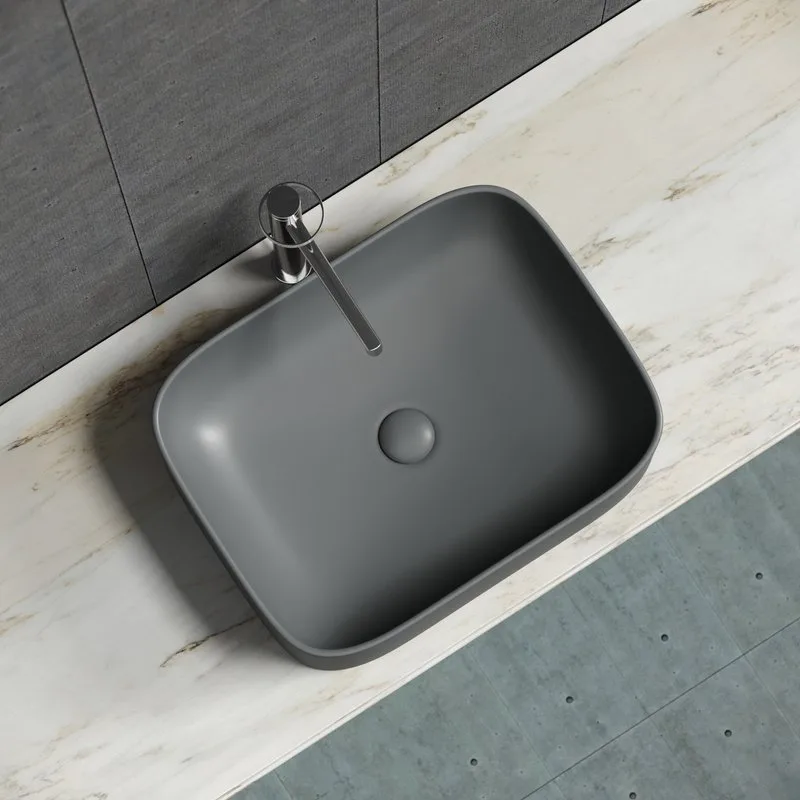Раковина Ceramicanova Element CN6052MDH темный антрацит матовая Sancos — официальный сайт