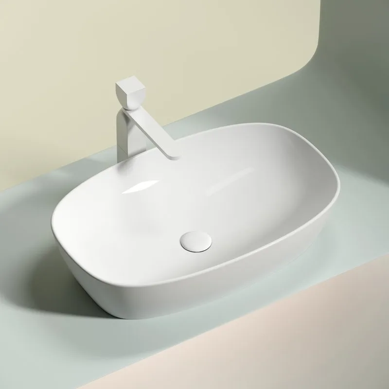 Раковина Ceramicanova Element CN6049 белая глянцевая Sancos — официальный сайт
