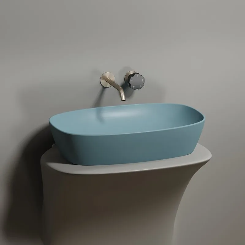 Раковина Ceramicanova Element CN6049MLG зеленая матовая Sancos — официальный сайт