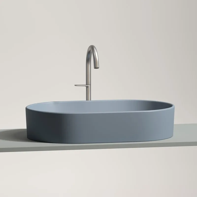 Раковина Ceramicanova Element CN6048MHL серо-голубая матовая Sancos — официальный сайт