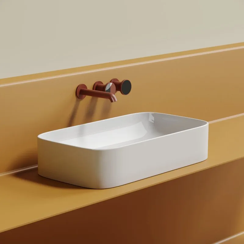 Раковина Ceramicanova Element CN6054 белая глянцевая Sancos — официальный сайт