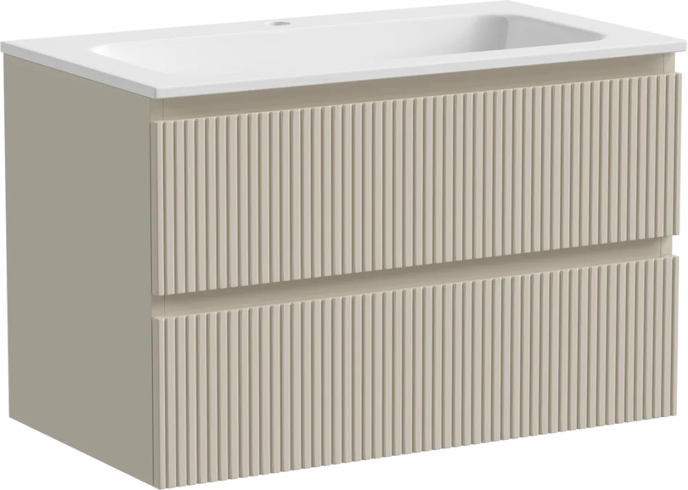 Тумба с раковиной Sancos Snob T 80 см, beige soft Sancos — официальный сайт