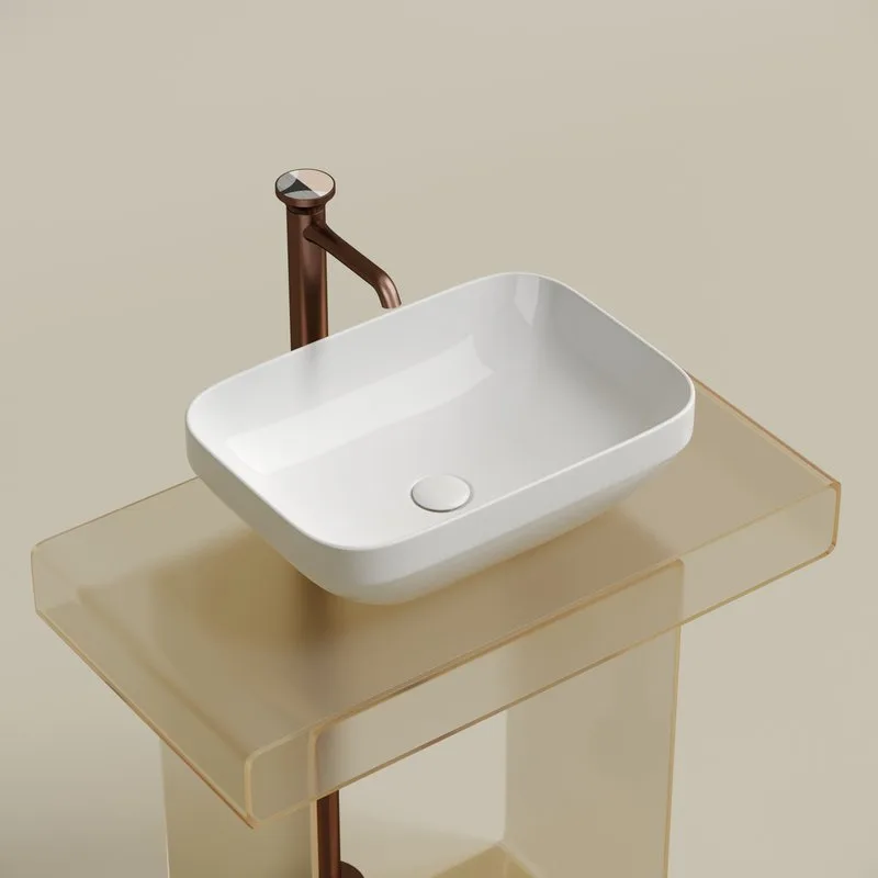 Раковина Ceramicanova Element CN6055 белая глянцевая Sancos — официальный сайт
