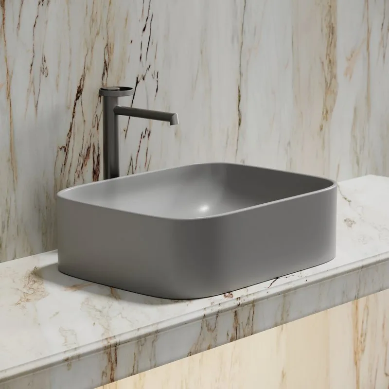 Раковина Ceramicanova Element CN6052MSG серая матовая Sancos — официальный сайт