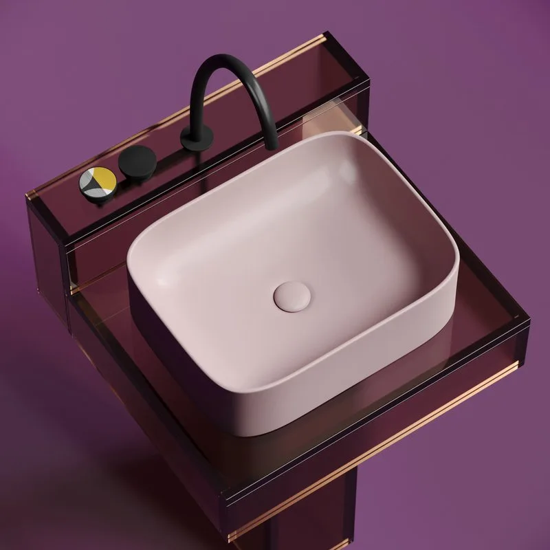 Раковина Ceramicanova Element CN6052MP розовая матовая Sancos — официальный сайт