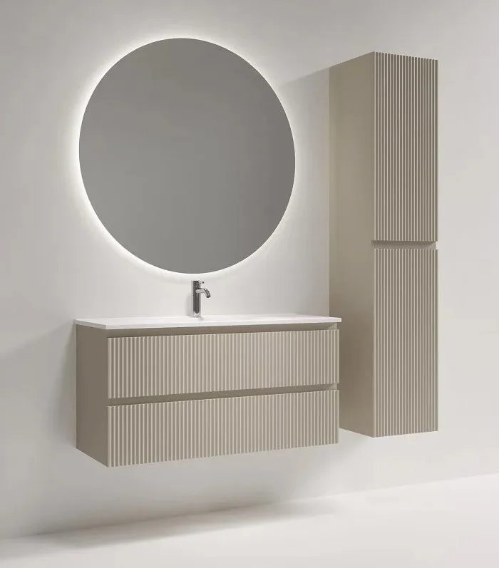 Тумба под раковину Sancos Snob R 100 подвесная Beige soft (капучино), SNR100/39CE Sancos — официальный сайт