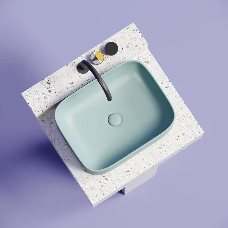 Раковина Ceramicanova Element CN6052MLG зеленая матовая Sancos — официальный сайт