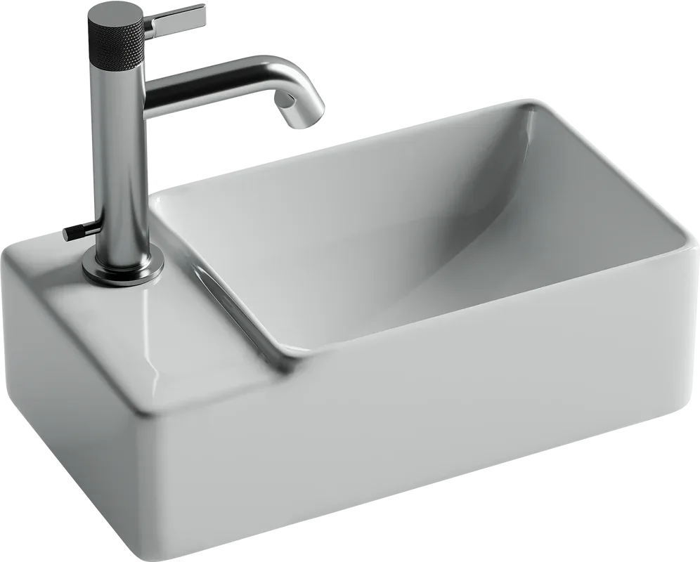 Рукомойник Ceramicanova Element CN5046 L белый глянцевый Sancos — официальный сайт