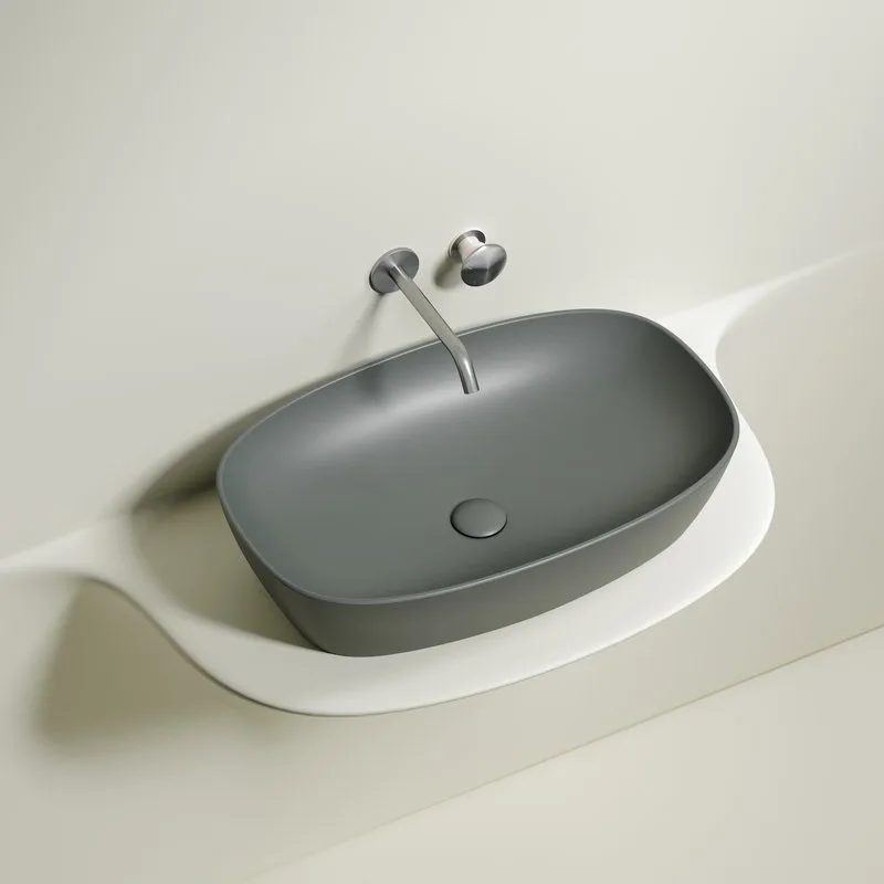 Раковина Ceramicanova Element CN6049MH антрацит матовая Sancos — официальный сайт