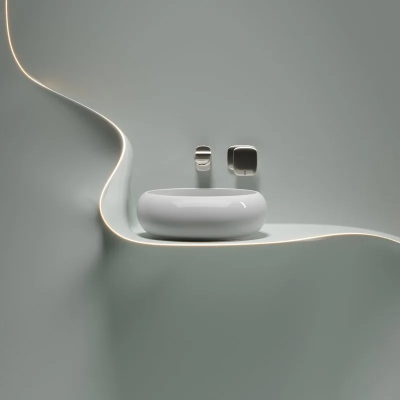 Раковина Ceramicanova Element CN6050 белая глянцевая Sancos — официальный сайт