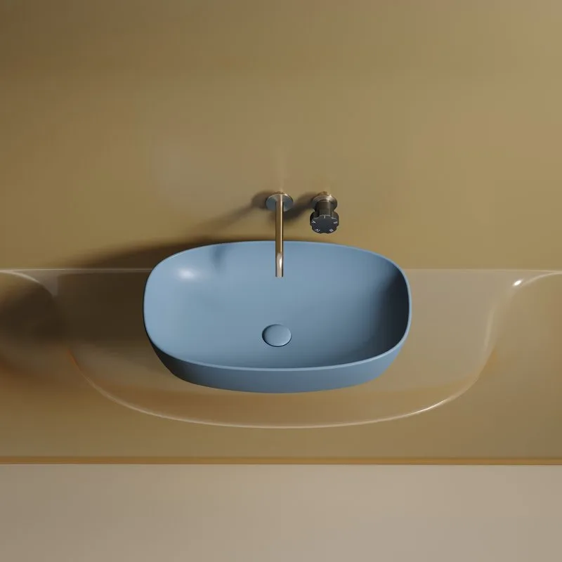 Раковина Ceramicanova Element CN6049ML голубая матовая Sancos — официальный сайт