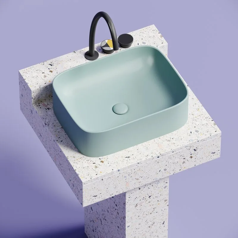 Раковина Ceramicanova Element CN6052MLG зеленая матовая Sancos — официальный сайт