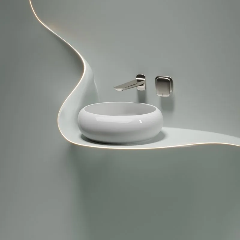 Раковина Ceramicanova Element CN6050 белая глянцевая Sancos — официальный сайт