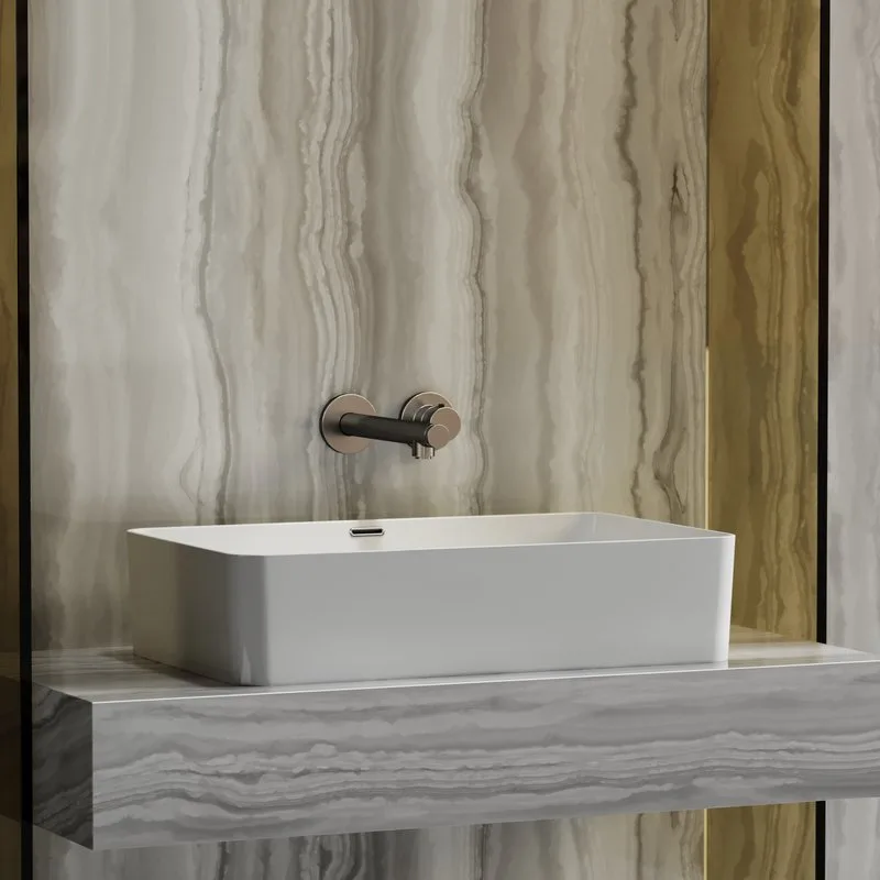 Раковина Ceramicanova Element CN6065 белая глянцевая Sancos — официальный сайт