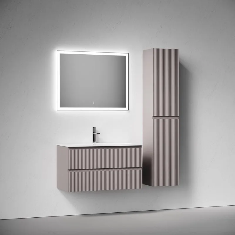 Тумба с раковиной Sancos Snob R 90 подвесная, doha soft, раковина СN7019 Sancos — официальный сайт