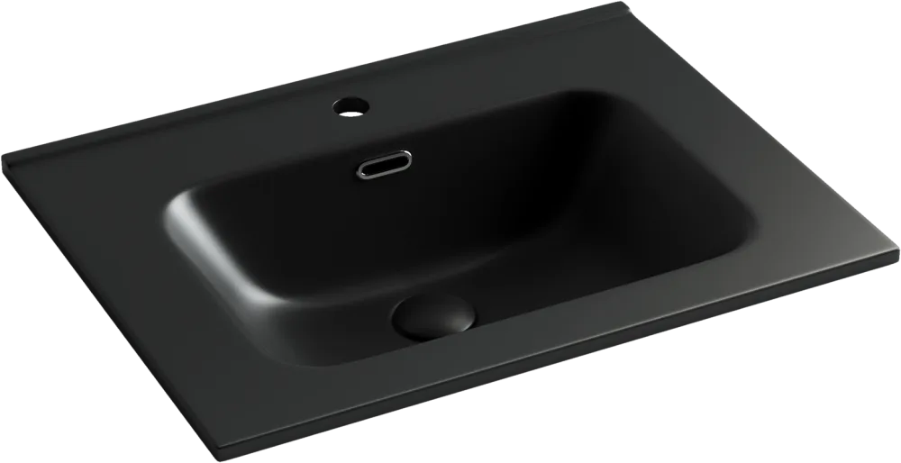Тумба с раковиной Sancos Urban 60 дуб чарльстон, черная раковина CN7001MB Sancos — официальный сайт