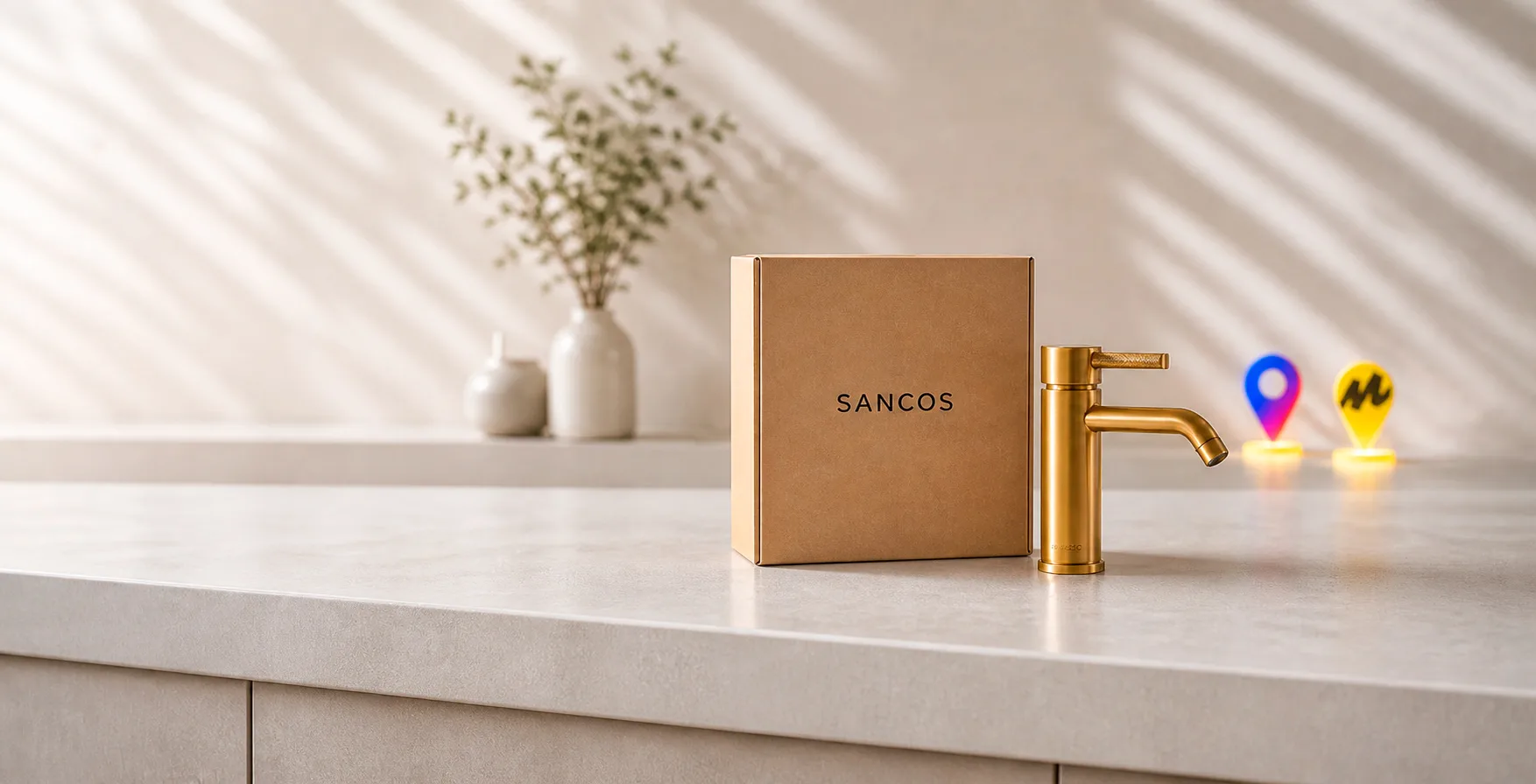 Бесплатная доставка сантехники Sancos в ПВЗ Ozon и Яндекс