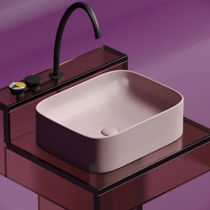 Раковина Ceramicanova Element CN6052MP розовая матовая Sancos — официальный сайт