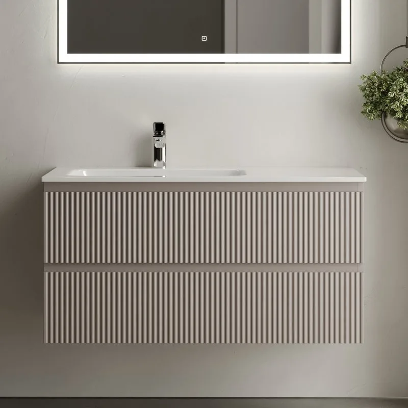 Тумба с раковиной Sancos Snob R 100 см, L, doha soft Sancos — официальный сайт