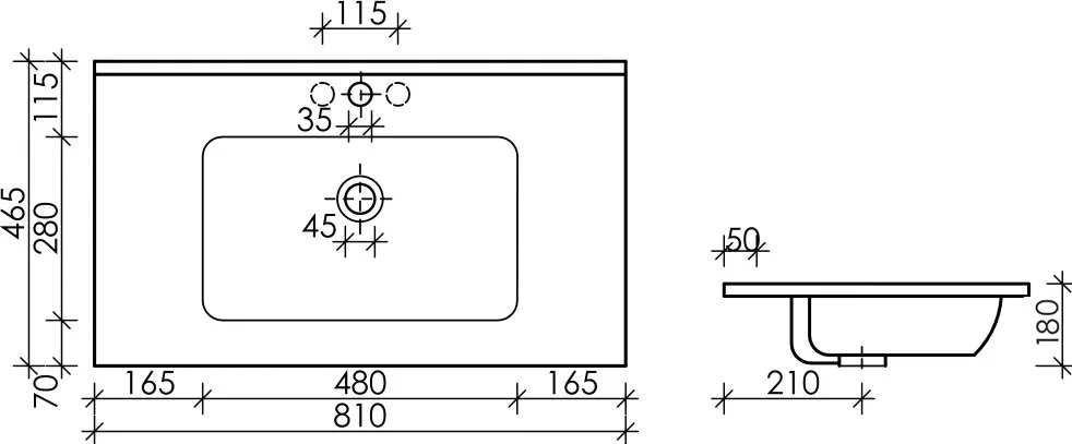 Мебельная раковина Ceramicanova Element CN7005MB Sancos — официальный сайт