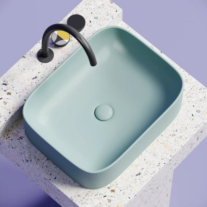 Раковина Ceramicanova Element CN6052MLG зеленая матовая Sancos — официальный сайт